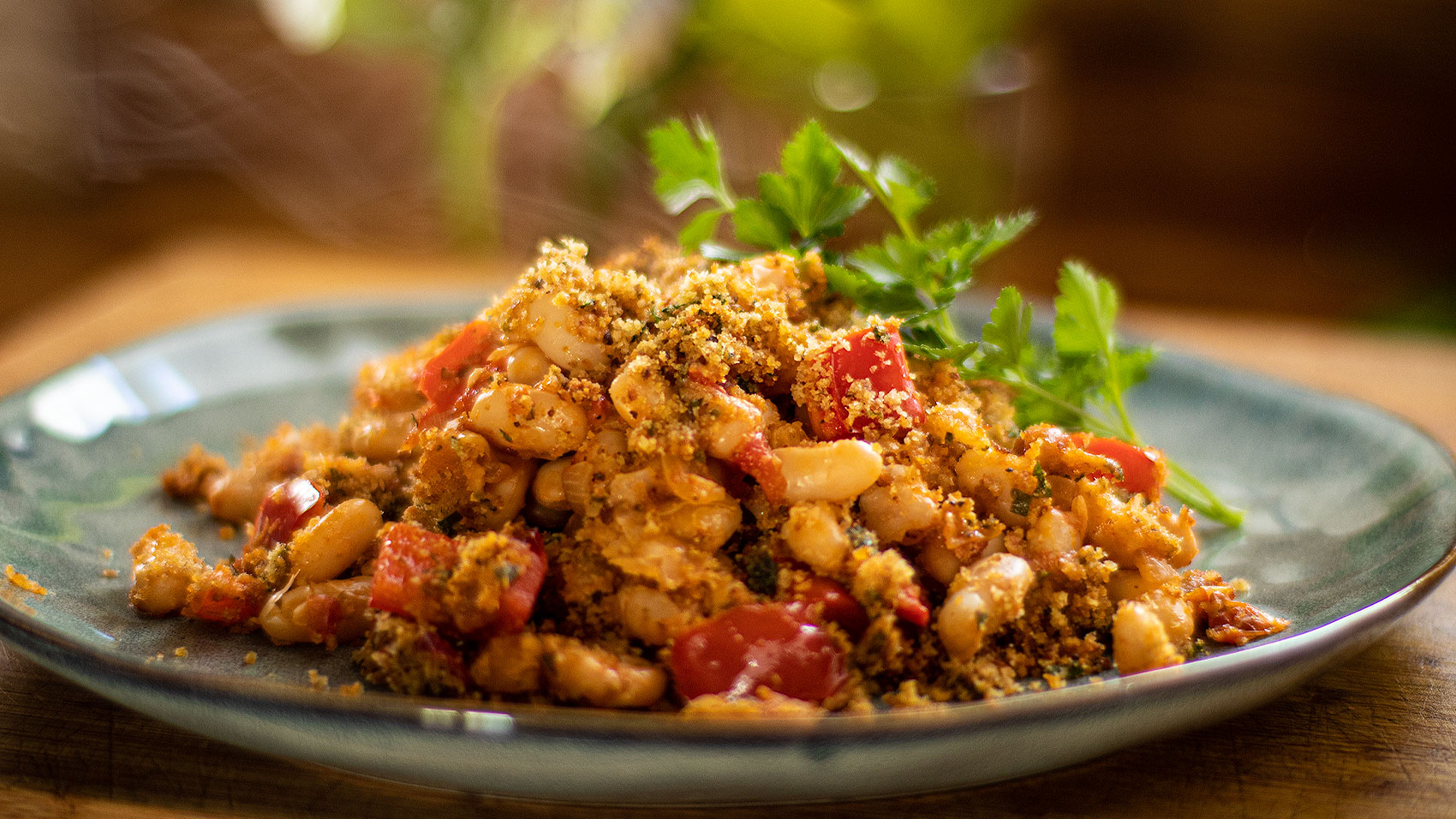 Mediterranean Baked Beans.